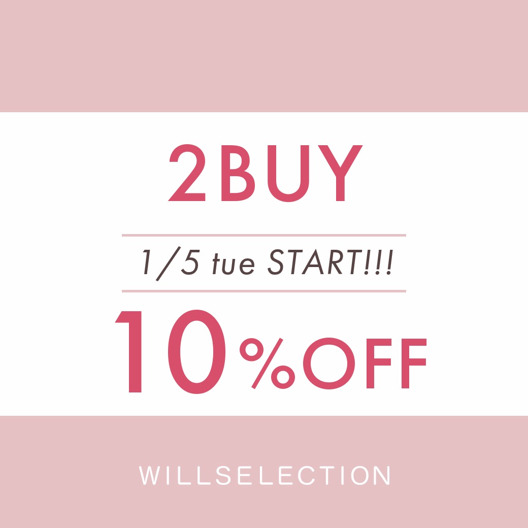2BUY 10％OFF SALE